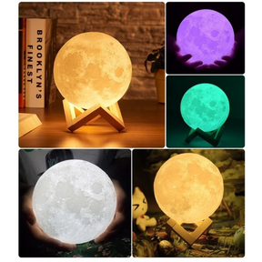 LAMPARA RECARGABLE EN FORMA DE LUNA